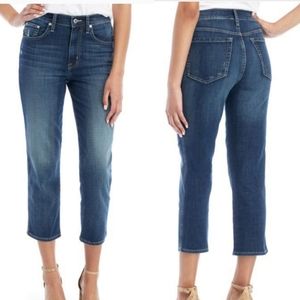 Ella Moss High Waist Straight Crop Jeans